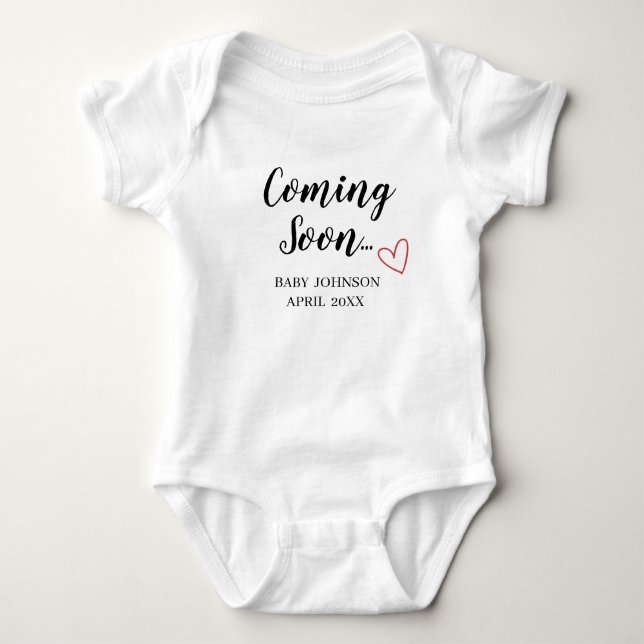Annonce de bébé à venir Bientôt Body pour bébé (Devant)