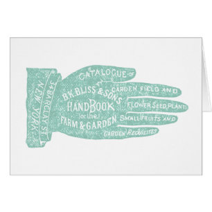 Annonce de catalogue de jardin vintage