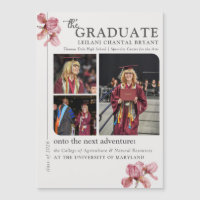 Annonce de collage de photos de remise de diplômes