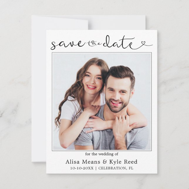 Annonce de Couple Photo Or Save the Date (Devant)