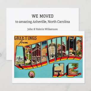 Annonce de déménagement à Asheville