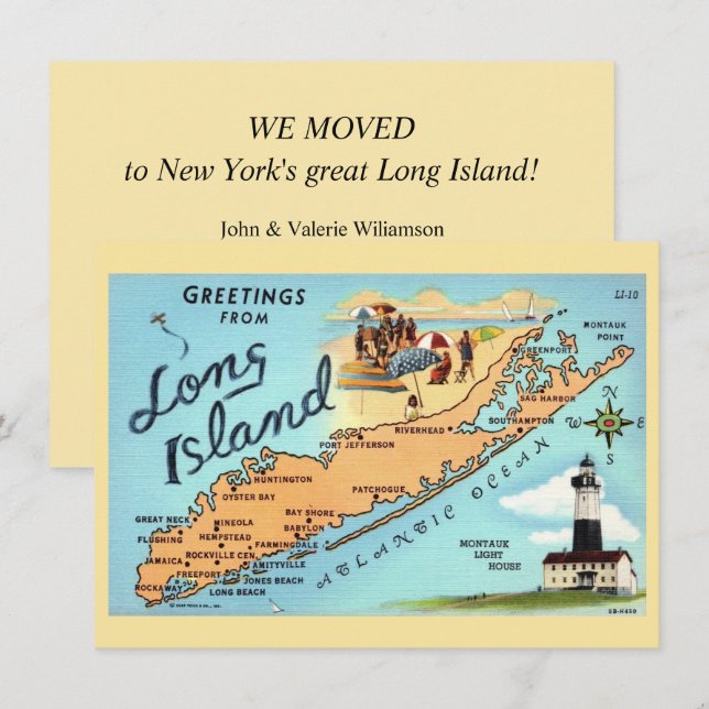 Annonce de déménagement à Long Island NY  (Devant / Derrière)