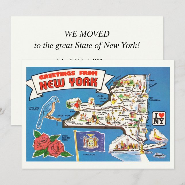 Annonce de déménagement à New York  (Devant / Derrière)