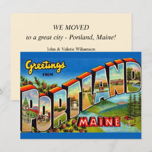 Annonce de déménagement à Portland Maine