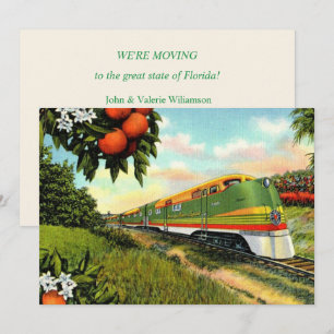 Annonce de déménagement rétro Floride