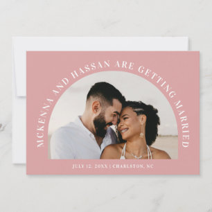 Annonce de fiançailles Arch Top Save the Date