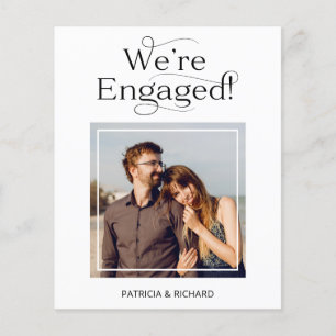 Annonce de fiançailles Budget We're Engaged