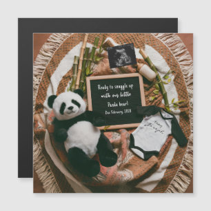 Annonce de grossesse Boho Panda Neutre 