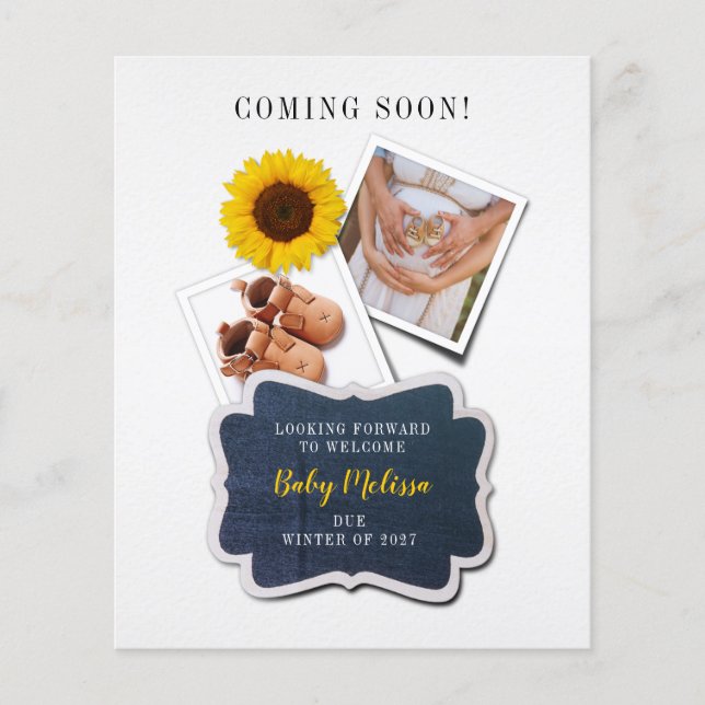 Annonce de grossesse Budget à venir (Devant)