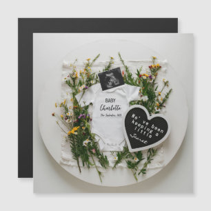 Annonce de grossesse Fleur sauvage Cadeau de révél