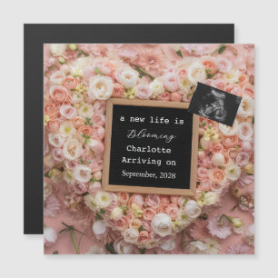 Annonce de grossesse Floral Pastel pour la révélat