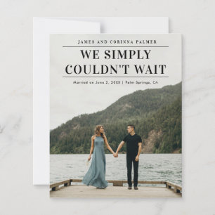 Annonce de mariage avec photo à petit budget