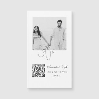 Annonce de mariage avec photo personnalisée aimant