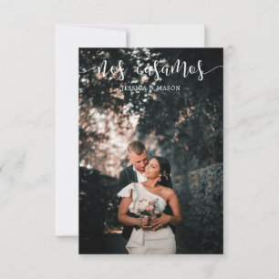 Annonce de Mariage Fuite Invitation Photo