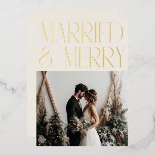 Annonce de Mariage Joyeux Moderne pour les Fêtes