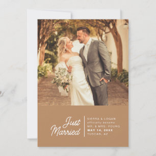 Annonce de mariage photo de mariage en fuite Just 