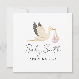 Annonce de naissance de bébé fille au coloris aqua