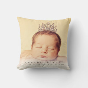 Annonce de naissance de nouveau-né Coussin d'oreil