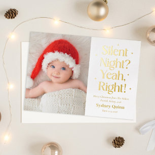 Annonce de naissance pour les fêtes de Noël en vér