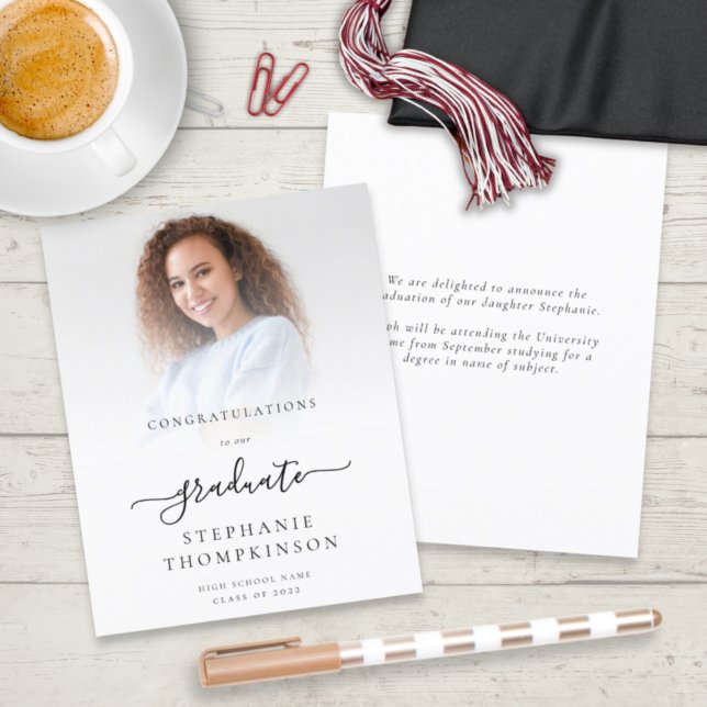 Annonce de photo de remise de diplôme Budget Minim (Créateur téléchargé)