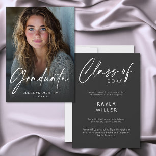 Annonce de photo de remise de diplômes avec un scr