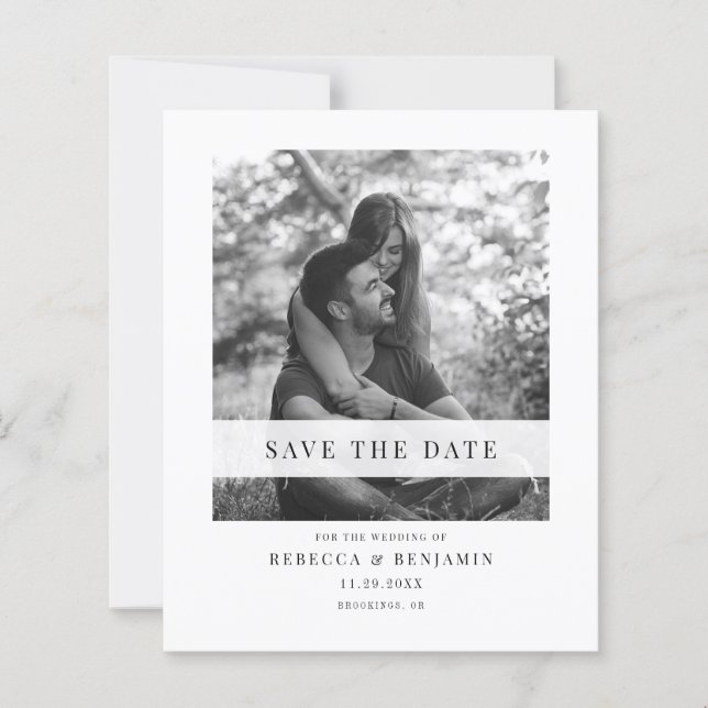 Annonce de Photo Enregistrer la Date (Devant)