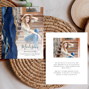 Annonce de remise de diplôme 2024 avec photo en ag