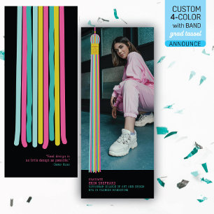 Annonce de remise de diplôme de photo graphique mo