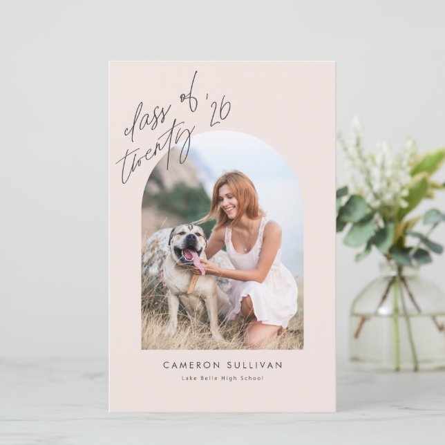 Annonce de remise de diplôme photo d'archétype Blu (Debout devant)