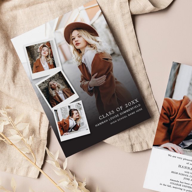 Annonce de remise de diplômes 2026 multi-photos (Créateur téléchargé)