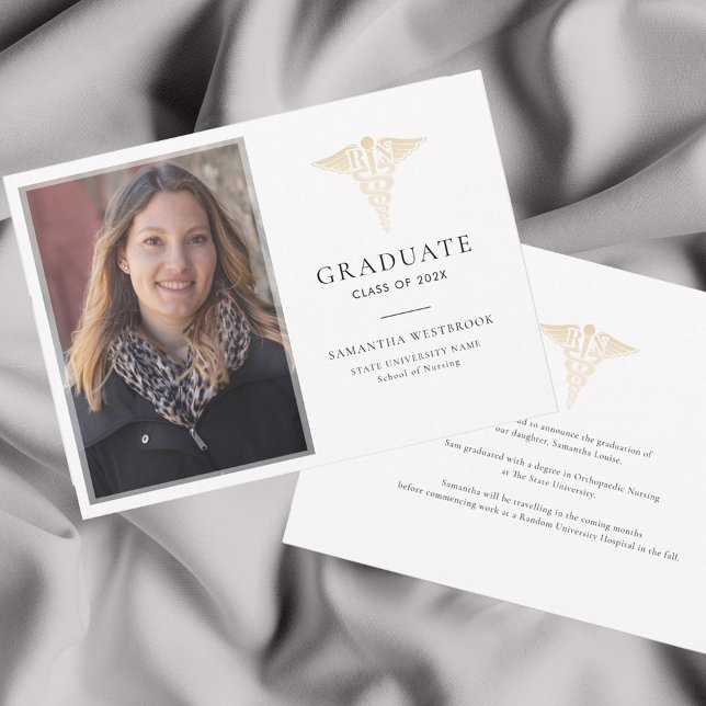 Annonce de remise des diplômes 2026 Photo d'épingl (Nurse Pinning Graduation 2024 Ceremony Photo Announcement)