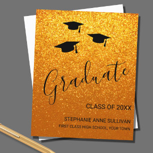 Annonce de remise des diplômes personnalisée avec