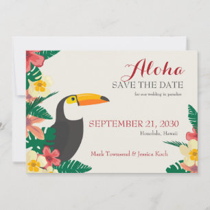 Annonce de save the date tropicale
