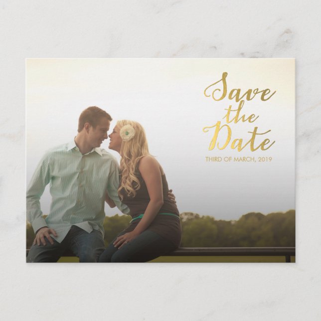 Annonce de typographie de Faire-Part de Mariage à  (Devant)