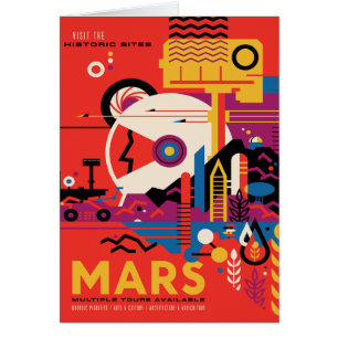 Annonce de voyage Sci-Fi, Planète Mars