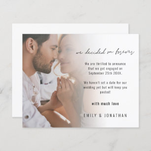 Annonce du Fiançailles de script photo budgétaire