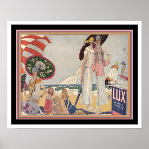 Annonce Lux Art déco des années 1920 Imprimée 16x2