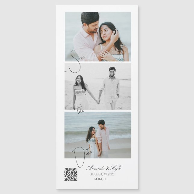 Annonce personnalisée Photo Aimant Mariage (Devant)