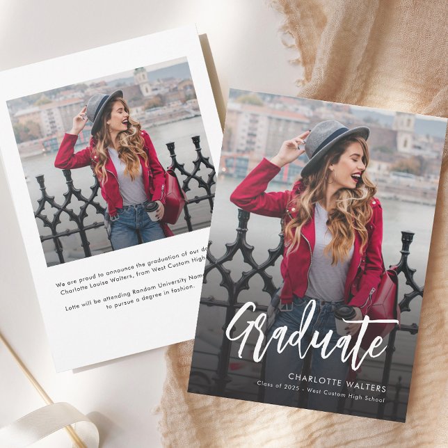 Annonce photo du bal de fin d'études 2025 (Grad 2025 Photos Graduation Announcement)