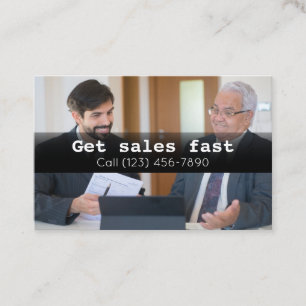 Annoncer le Carte de visite de la société de vente