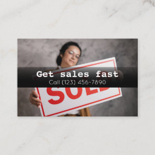 Annoncer le Carte de visite de la société de vente