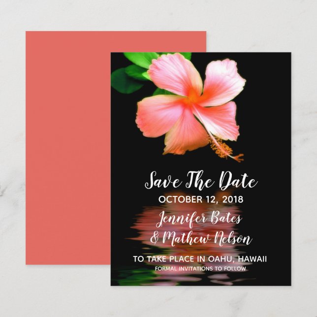 Annonces de faire-part de mariage de dernière minu (Devant / Derrière)