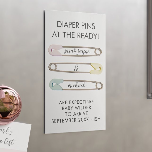 Annonces de grossesse magnétique 25 Mini Cartes Pk (Créateur téléchargé)