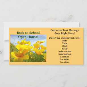 Annonces d'invitations à la rentrée scolaire Open