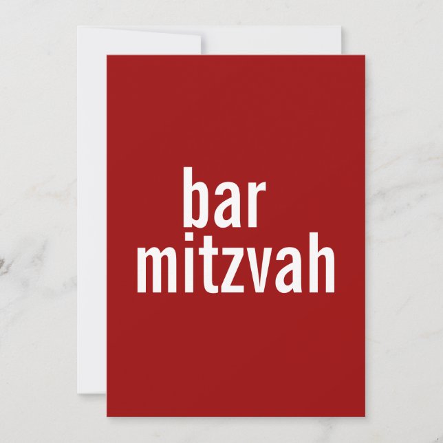 Annonces et invitations à la barre et au Bat mitzv (Devant)