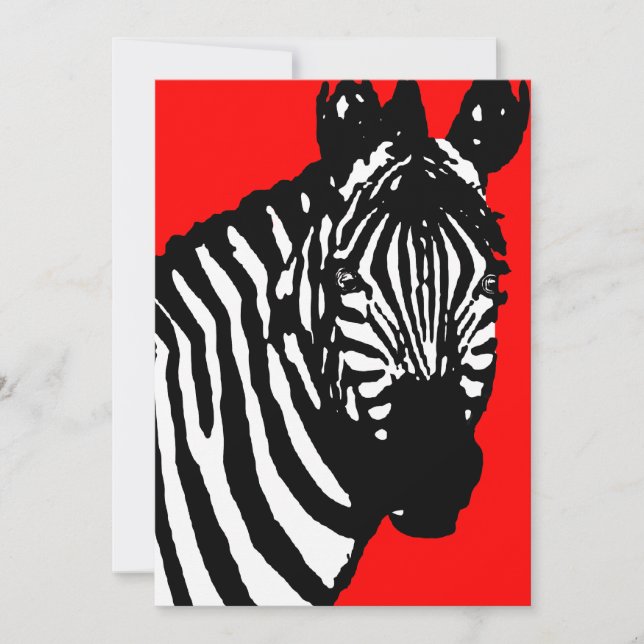 annonces/invitations zebra (Devant)