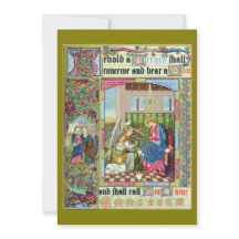 Annonciation Carte de Noël de l'époque victorienne