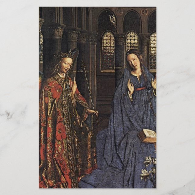 Annonciation de Jan van Eyck (Devant)