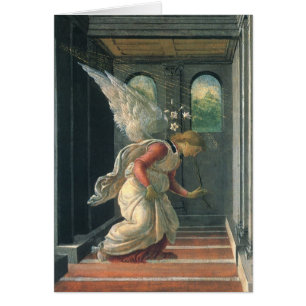Annonciation (détail ange) par Sandro Botticelli