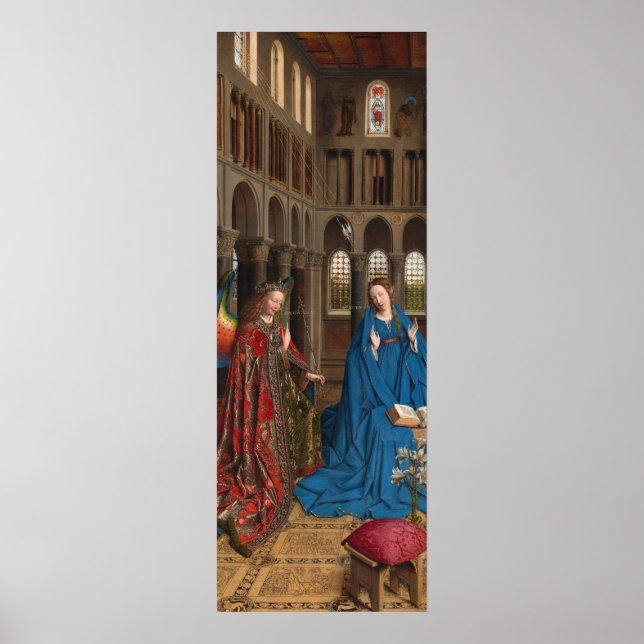 Annonciation - Jan van Eyck Poster d'art (Devant)